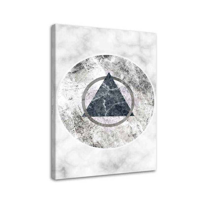 Wall Canvas painting - Geometric figures marble | FEEBY