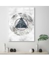 Wall Canvas painting - Geometric figures marble | FEEBY