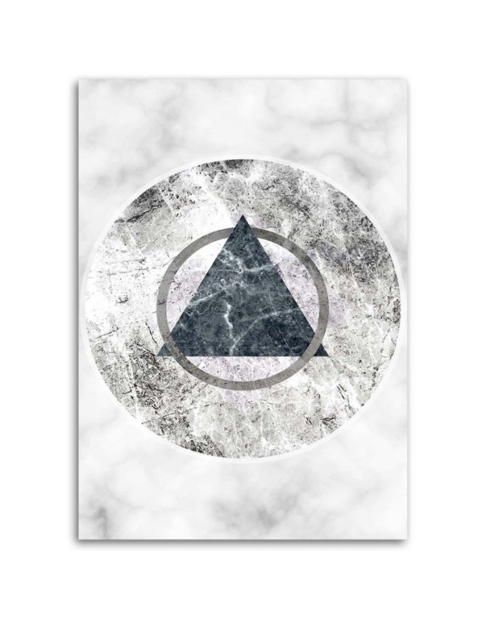 Wall Canvas painting - Geometric figures marble | FEEBY