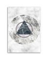 Wall Canvas painting - Geometric figures marble | FEEBY