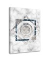 Canvas prints for the office - Squares and circles marble | FEEBY