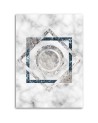 Canvas prints for the office - Squares and circles marble | FEEBY