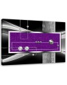 Canvas prints for the office - Purple abstraction with diamond and pearl | FEEBY
