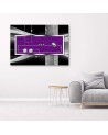 Canvas prints for the office - Purple abstraction with diamond and pearl | FEEBY