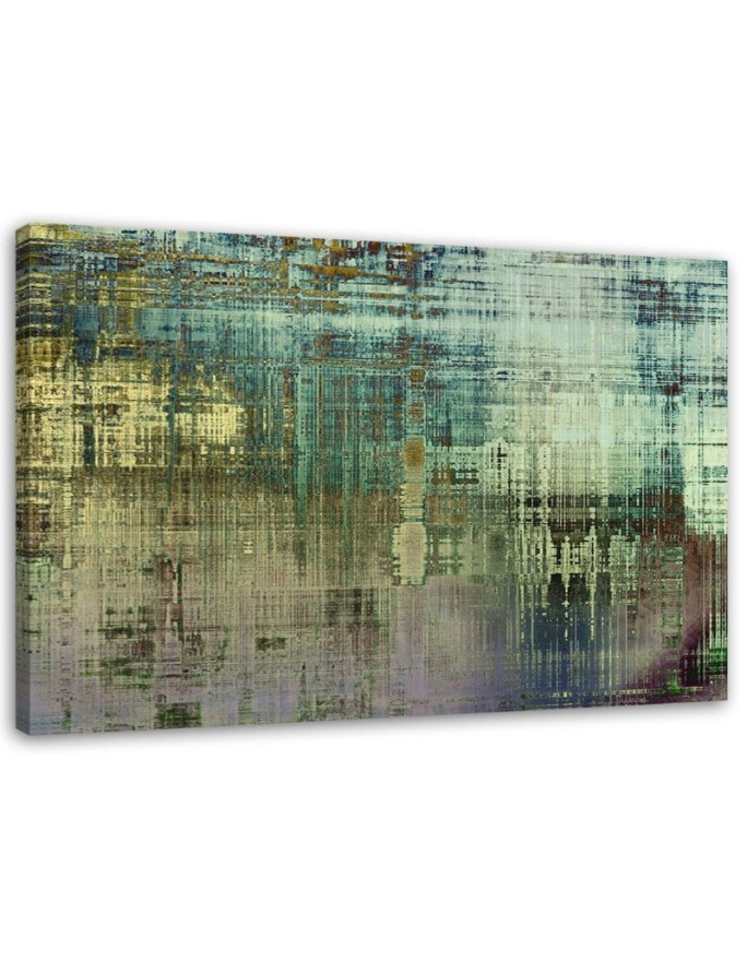 Canvas prints for modern living room - Green abstraction | FEEBY