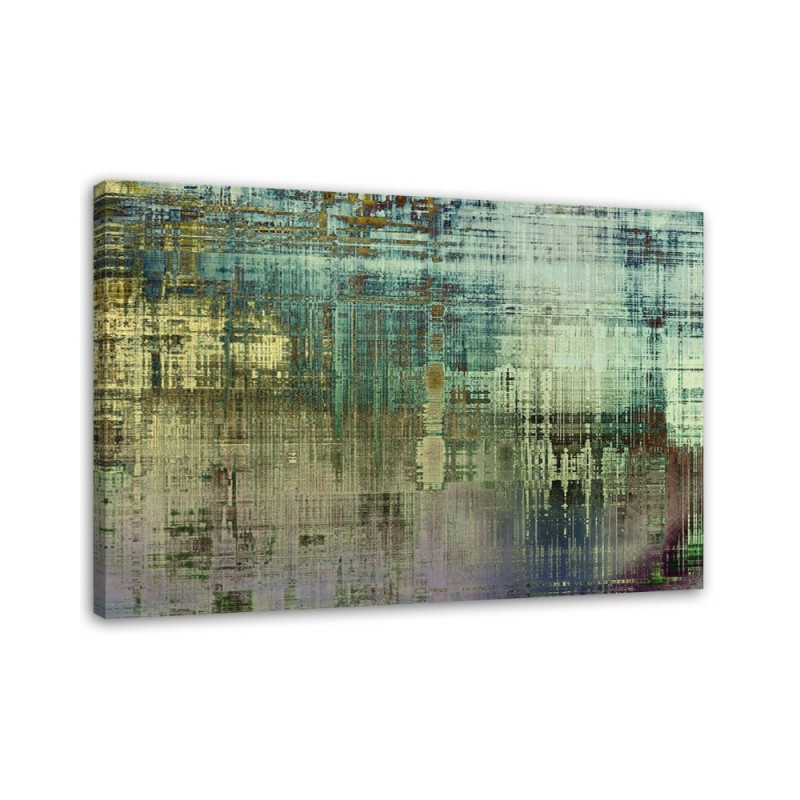 Canvas prints for modern living room - Green abstraction | FEEBY
