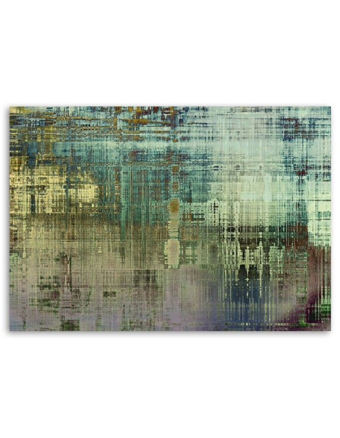 Canvas prints for modern living room - Green abstraction | FEEBY