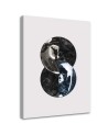 Modern Canvas paintings - Abstract composition with circles | FEEBY