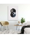 Modern Canvas paintings - Abstract composition with circles | FEEBY