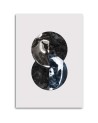 Modern Canvas paintings - Abstract composition with circles | FEEBY