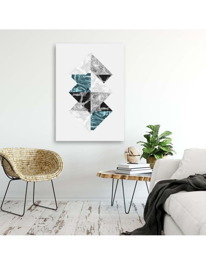 Printed office picture - Composition of rhombuses | FEEBY