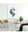 Printed office picture - Composition of rhombuses | FEEBY