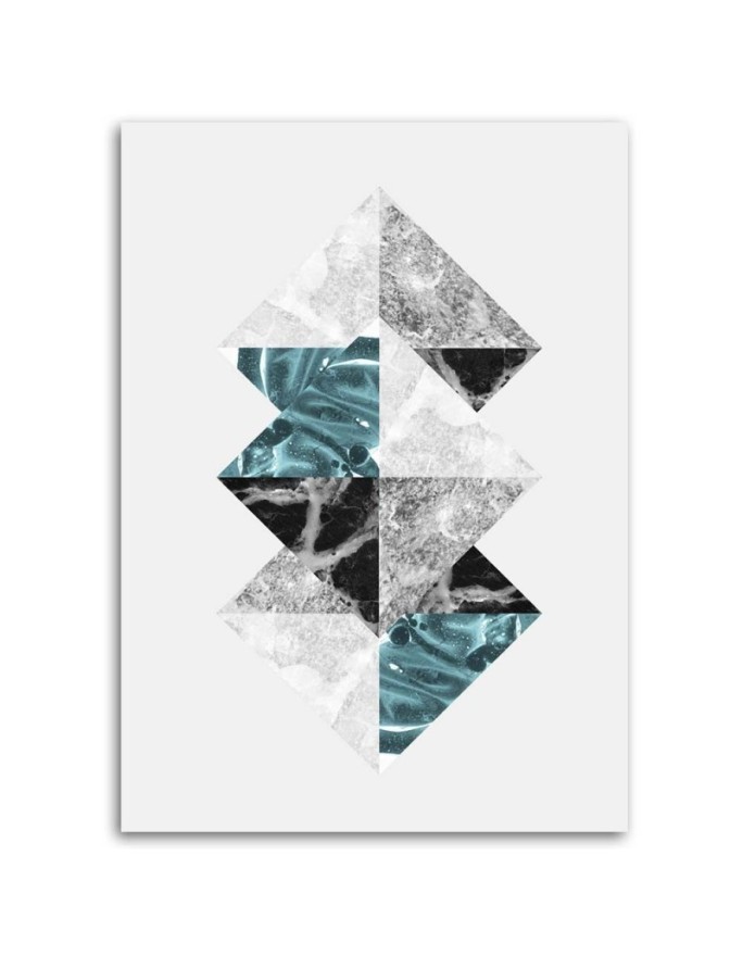 Printed office picture - Composition of rhombuses | FEEBY