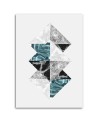 Printed office picture - Composition of rhombuses | FEEBY