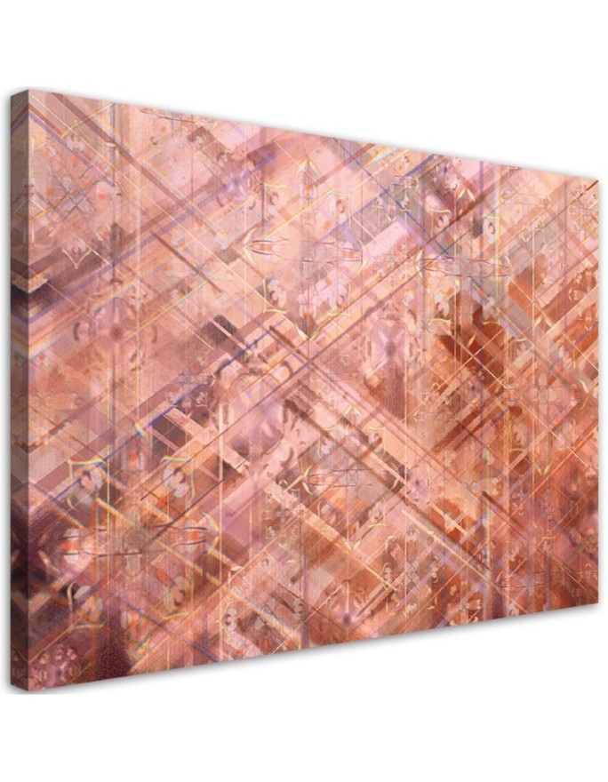 Prints on Canvas living room picture - Mosaic geometric shapes | FEEBY
