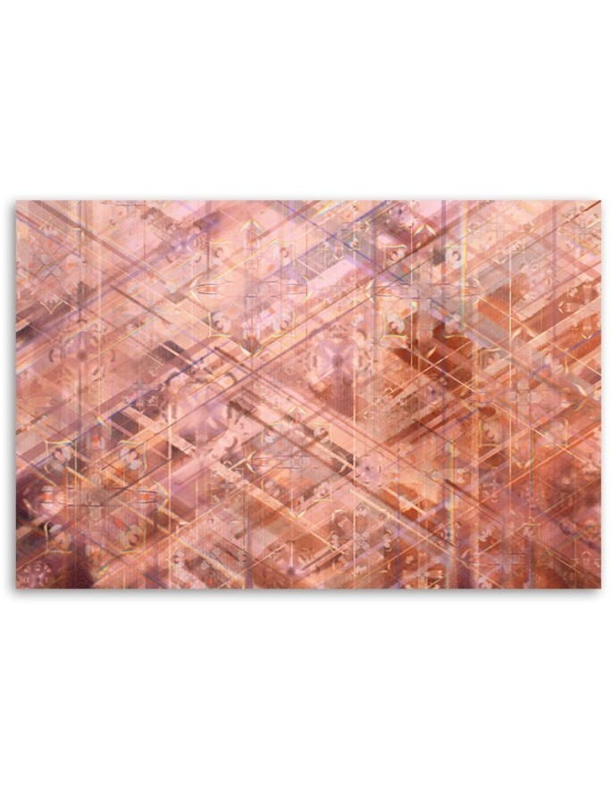 Prints on Canvas living room picture - Mosaic geometric shapes | FEEBY