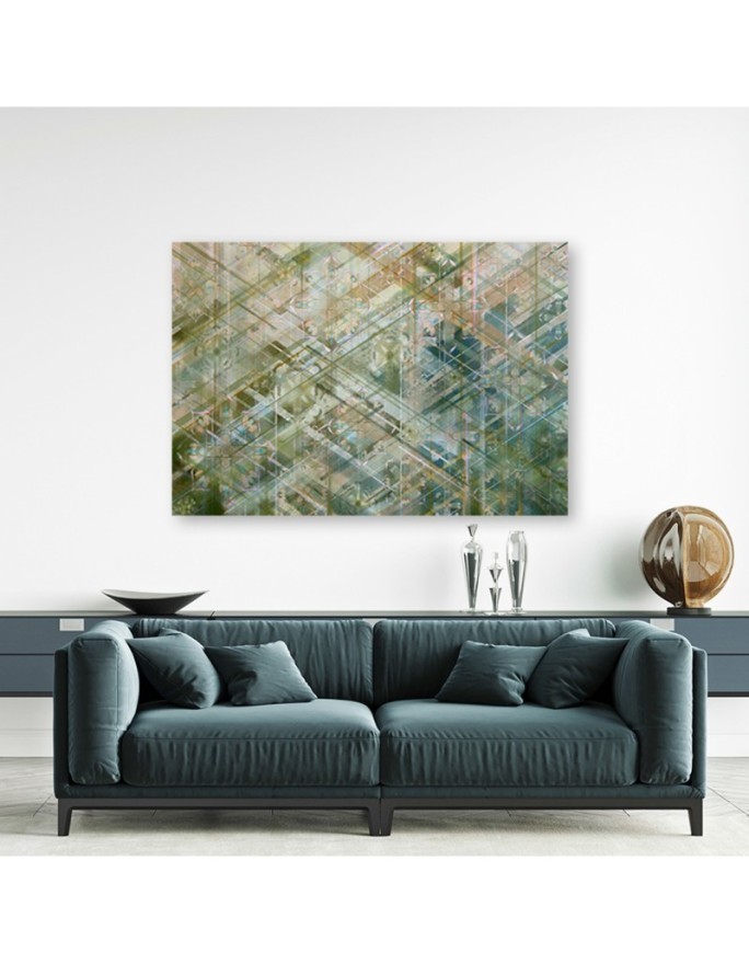 Prints on canvas for living room - Abstract geometric shapes | FEEBY