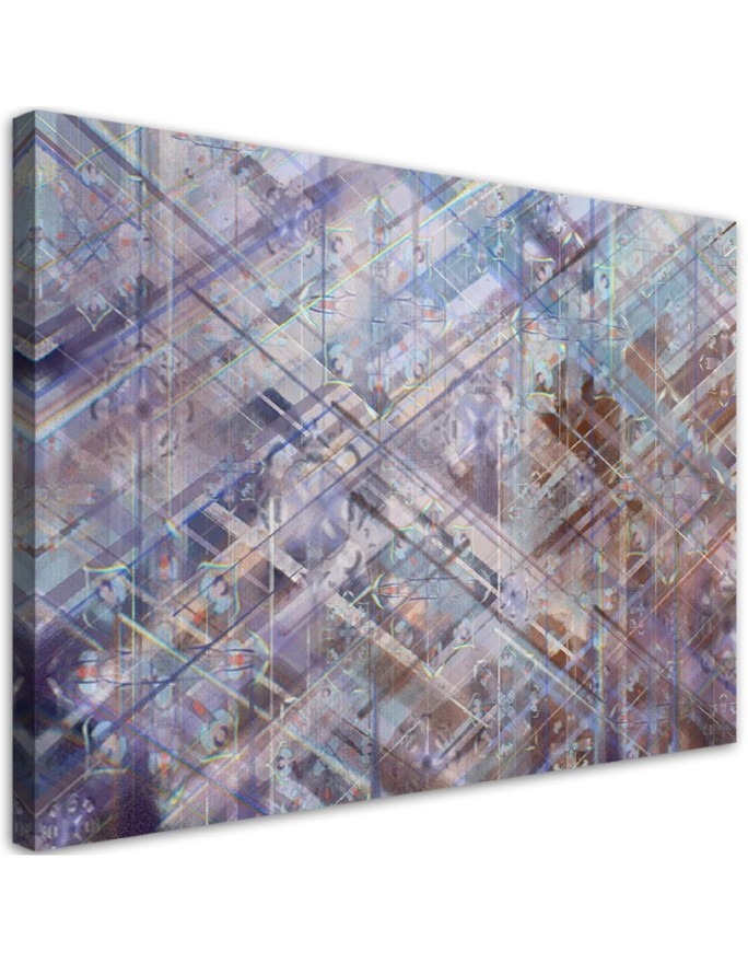 Printed pictures on Canvas for living room - Abstract geometric shapes | FEEBY