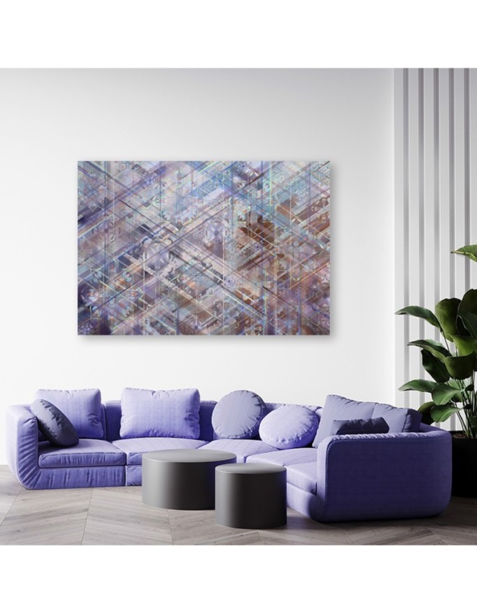 Printed pictures on Canvas for living room - Abstract geometric shapes | FEEBY
