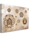 Stylish Canvas prints for living room - Floral geometric shapes | FEEBY