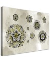 Modern Canvas prints for living room - Floral geometric shapes | FEEBY