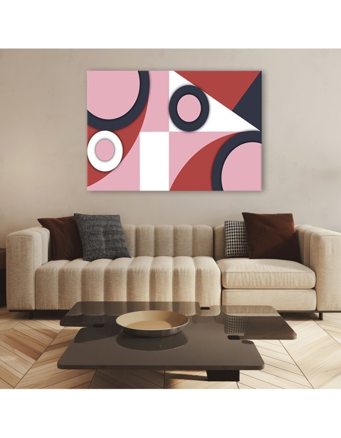 Canvas prints for living room - Geometric shapes abstract | FEEBY