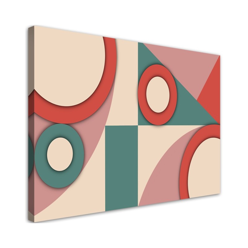 Stylish Canvas paintings for living room - Colourful shapes abstract | FEEBY