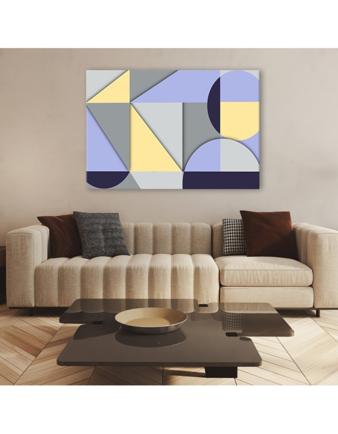 Elegant Canvas paintings for living room - Geometric shapes abstract | FEEBY
