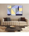 Elegant Canvas paintings for living room - Geometric shapes abstract | FEEBY