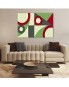 Trendy Canvas paintings - Geometric shapes abstract | FEEBY