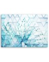 Wall art painting - Turquoise Dandelion in dewdrops | FEEBY