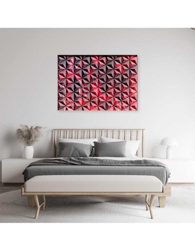 Designer paintings for the office - Red geometry | FEEBY