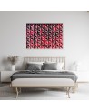 Designer paintings for the office - Red geometry | FEEBY