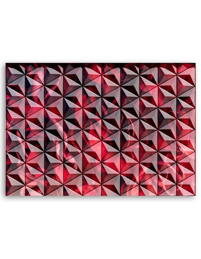 Designer paintings for the office - Red geometry | FEEBY
