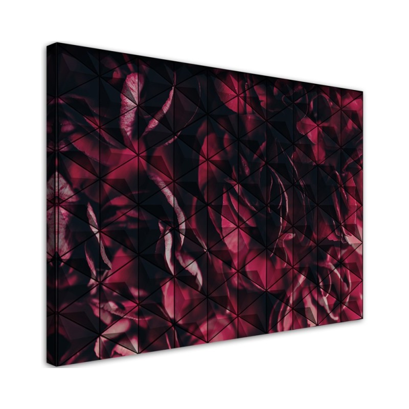 Picture for the bedroom - Red geometric abstraction | FEEBY