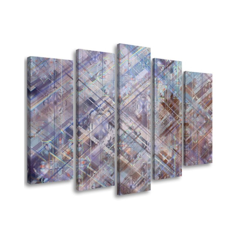 Five-piece Canvas painting - Abstract geometric shapes | FEEBY