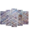Five-piece Canvas painting - Abstract geometric shapes | FEEBY