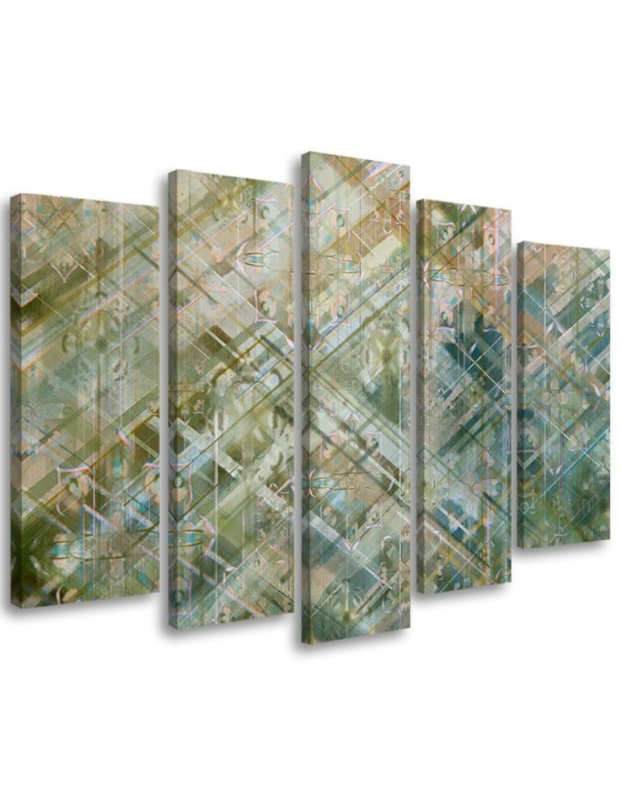 Canvas print for the study - Abstract geometric shapes | FEEBY
