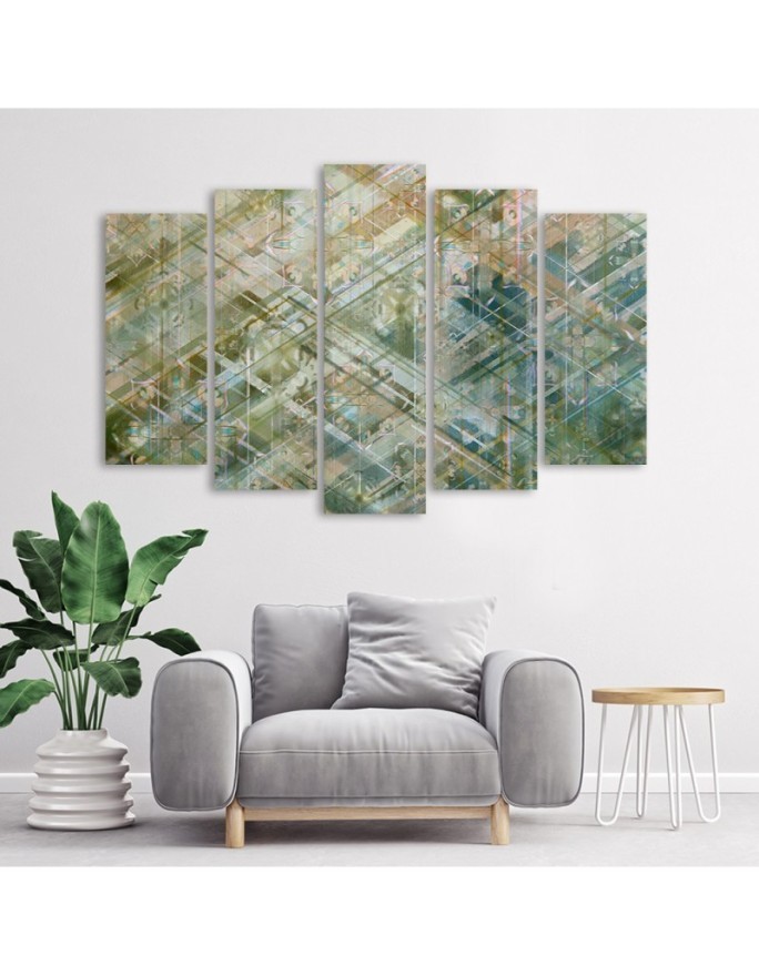 Canvas print for the study - Abstract geometric shapes | FEEBY
