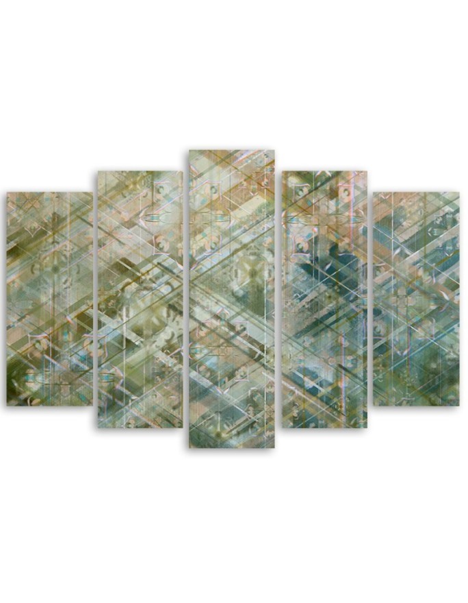 Canvas print for the study - Abstract geometric shapes | FEEBY
