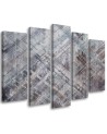 Canvas print of 5 parts - Abstract geometric shapes | FEEBY