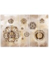 Five-part pentaptic - Floral geometric shapes | FEEBY