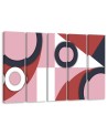 Pentaptic wall painting - Geometric shapes abstract | FEEBY