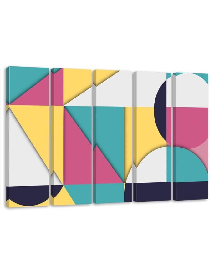 Modern painting - Geometric shapes abstract | FEEBY