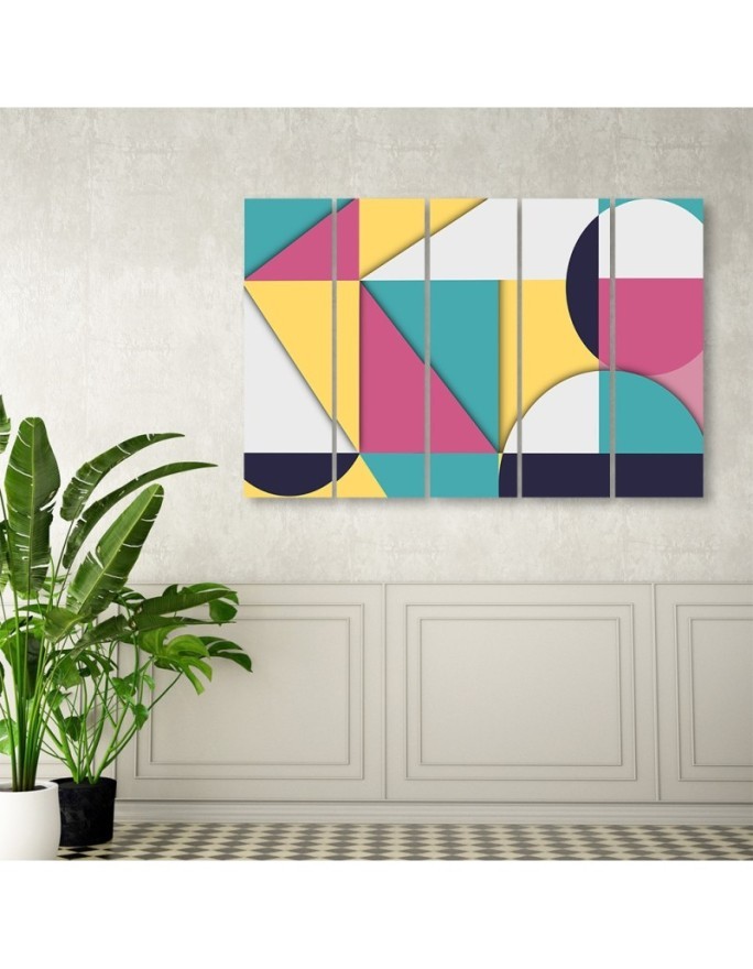 Modern painting - Geometric shapes abstract | FEEBY