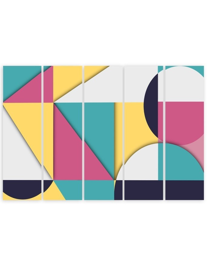 Modern painting - Geometric shapes abstract | FEEBY
