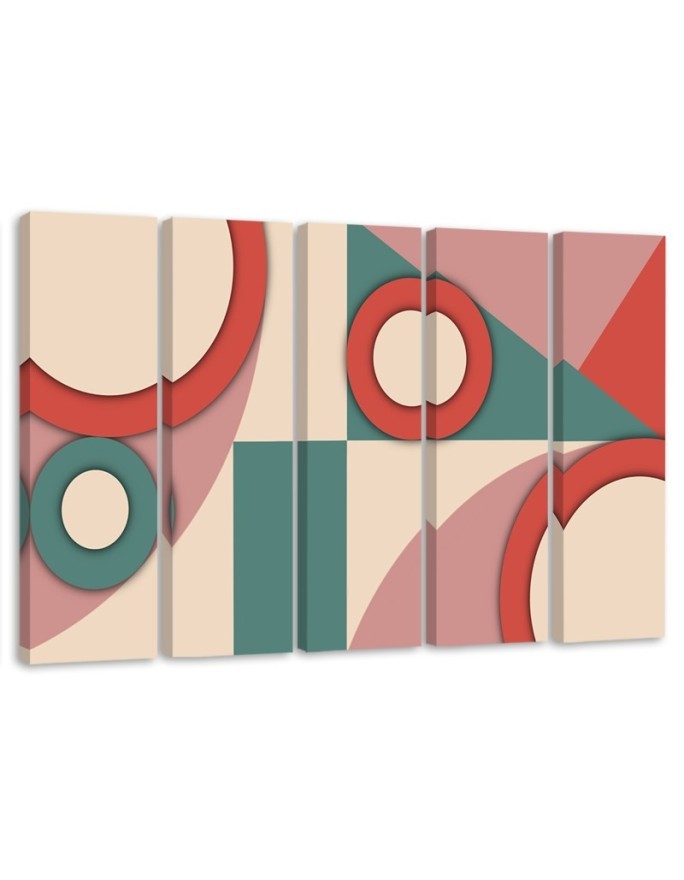 Fashionable painting - Colourful shapes abstract | FEEBY