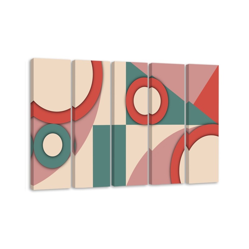 Fashionable painting - Colourful shapes abstract | FEEBY