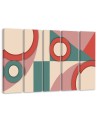 Fashionable painting - Colourful shapes abstract | FEEBY