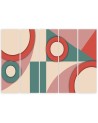Fashionable painting - Colourful shapes abstract | FEEBY